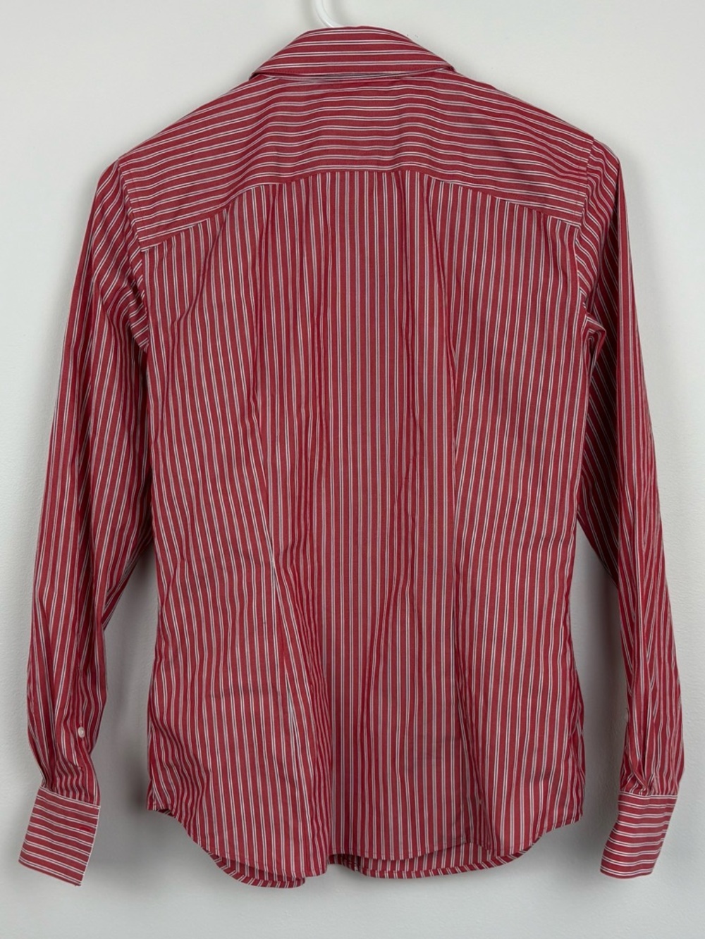 Brooks Brothers Red & White Striped Dress Shirt Size 2 Like New Classic Preppy - Picture 3 of 5